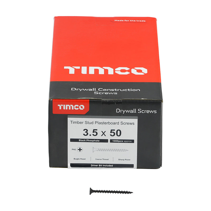 Timco | Drywall Screw PH2 Coarse Grey 3.5 x 50