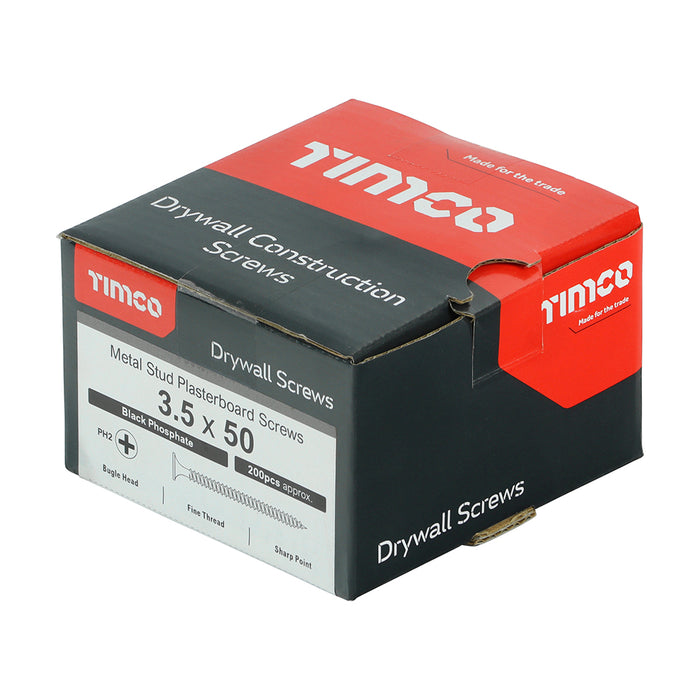 Timco | Drywall Screw PH2 Fine Grey 3.5 x 50