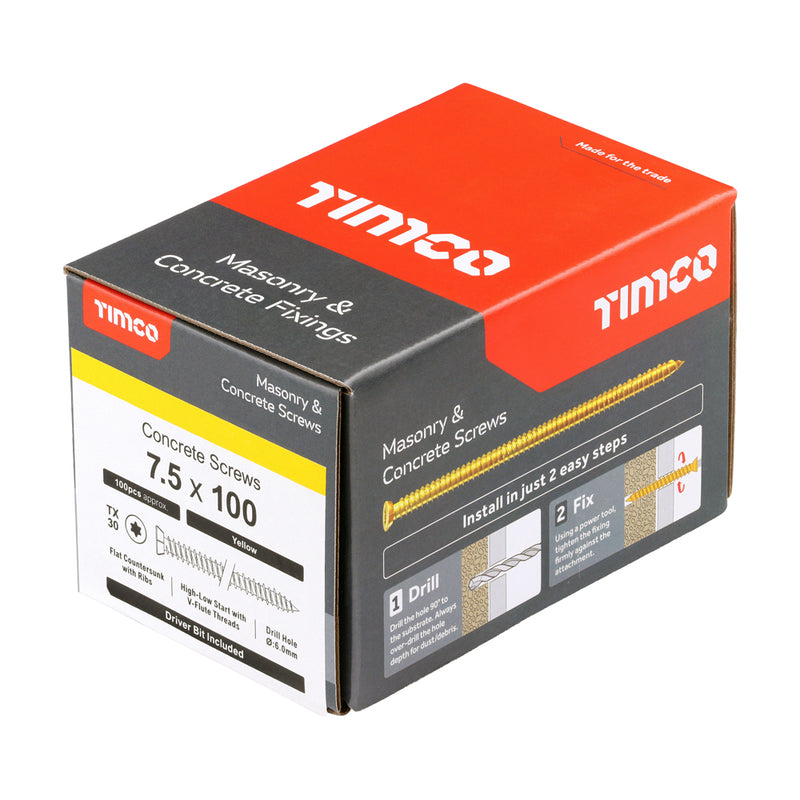Timco | Multi-Fix Concrete Screw 7.5 x 100mm
