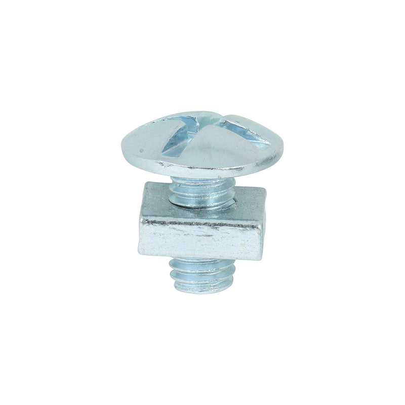 Timco | Roofing Bolts with Square Nuts M6 x 12 - Zinc