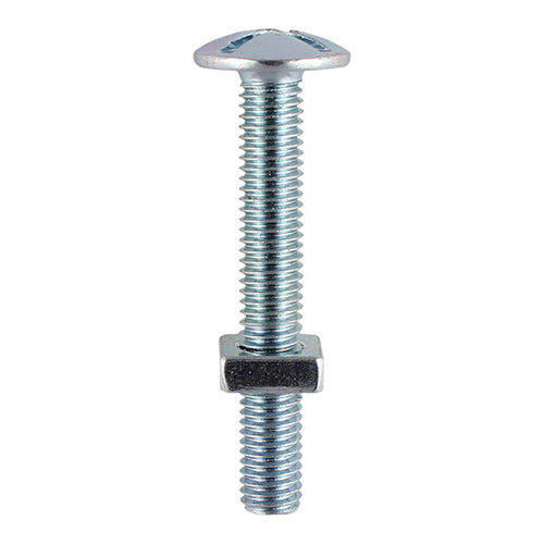 Timco | Roofing Bolts with Square Nuts M6 x 30 - Zinc