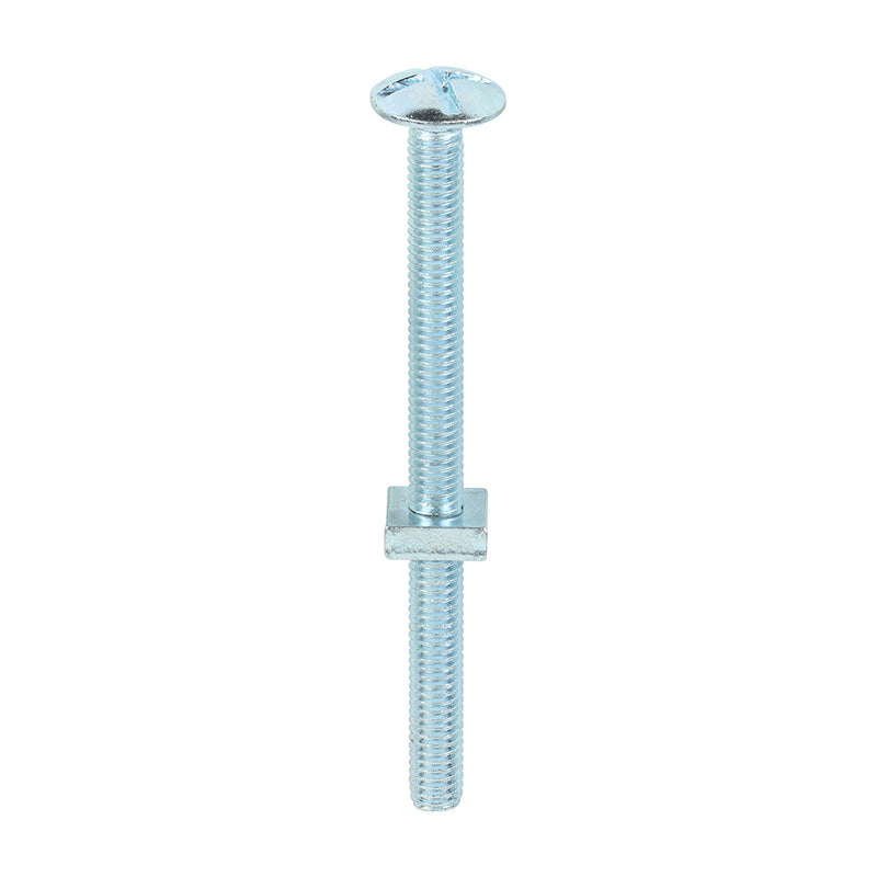 Timco | Roofing Bolts with Square Nuts M6 x 80 - Zinc