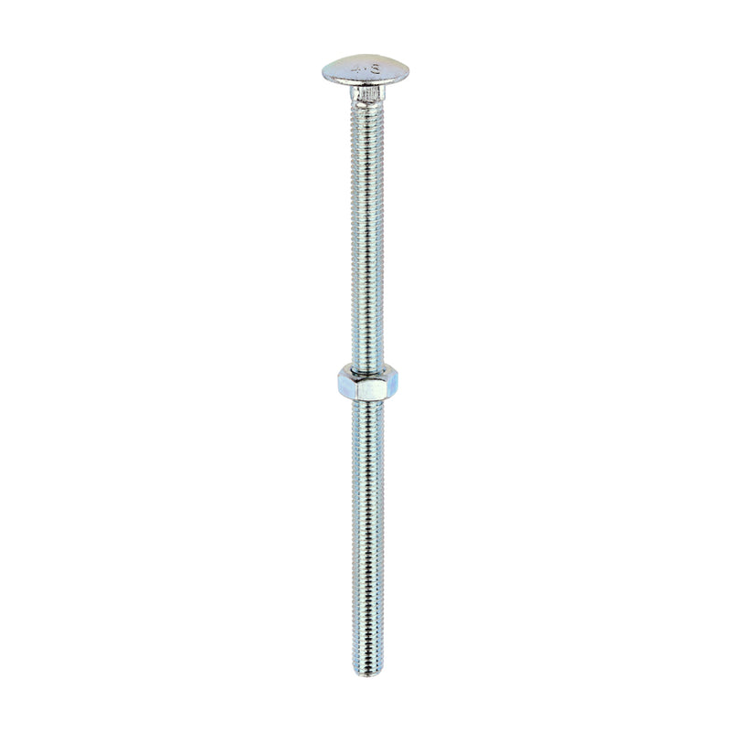 Timco | M8 x 150 Carriage Bolt & Hex Nut