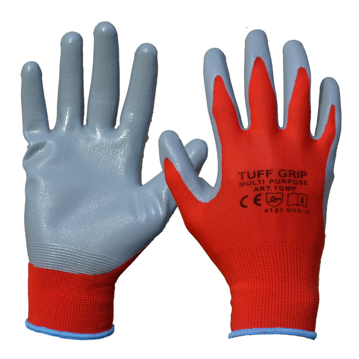 TufGrip Multi Purpose Glove Red/Grey