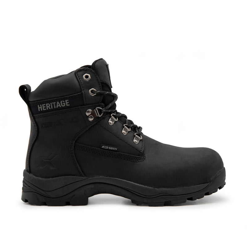 Xpert Heritage Legend Black Waterproof S3 Laced Safety Boot