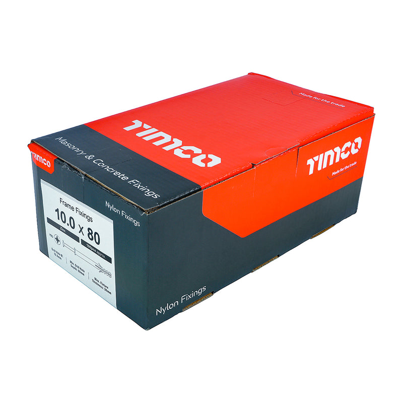 Timco | Nylon Frame Fixing - PZ - Zinc 10.0 x 80