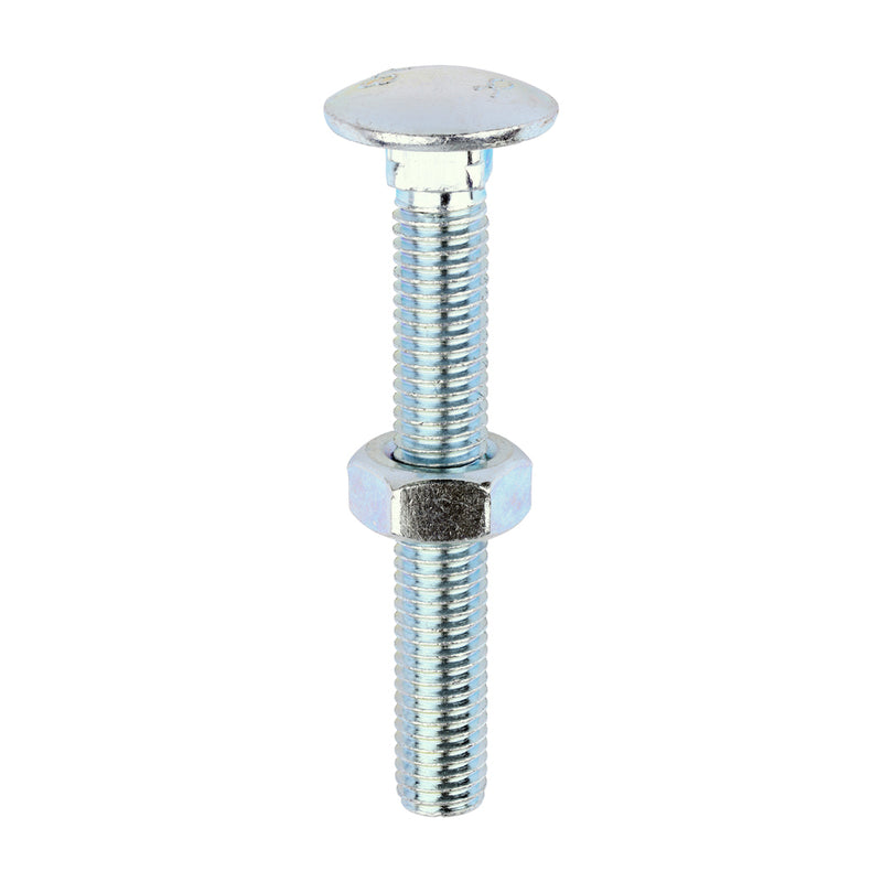 Timco | M10 x 75 Carriage Bolt & Hex Nut