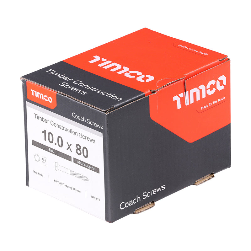 Timco | 10.0 x 80 Coach Screw