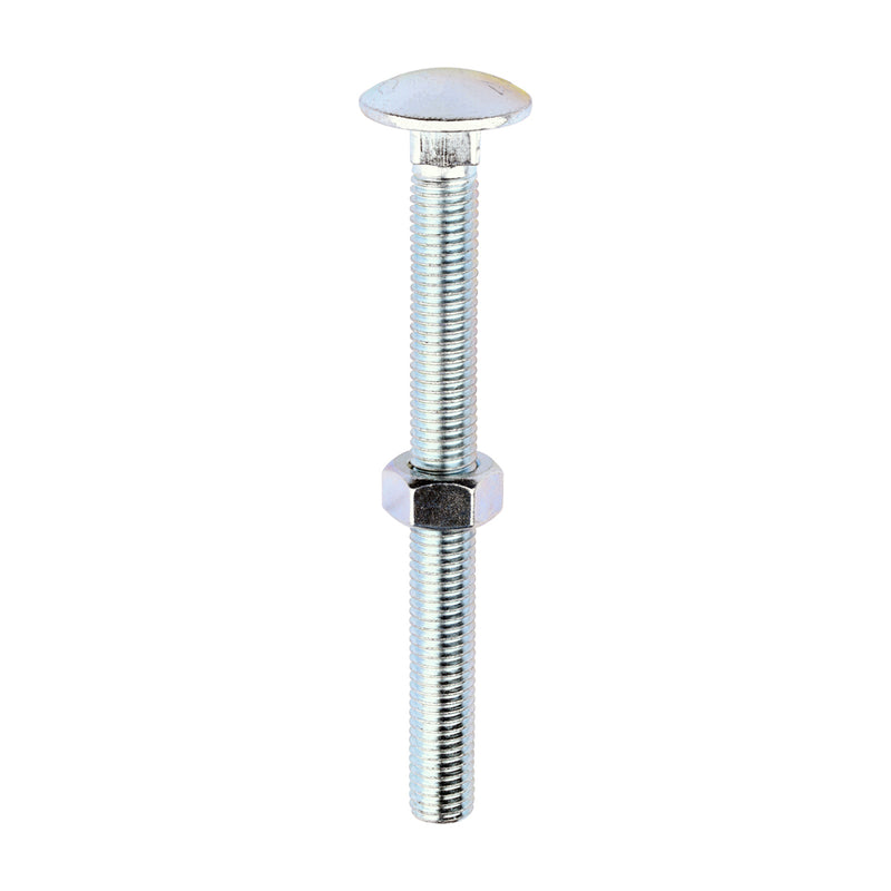 Timco | M12 x 130 Carriage Bolt & Hex Nut