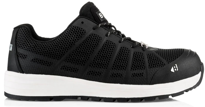 Buckbootz KEZ  Black Safety Lace Trainer