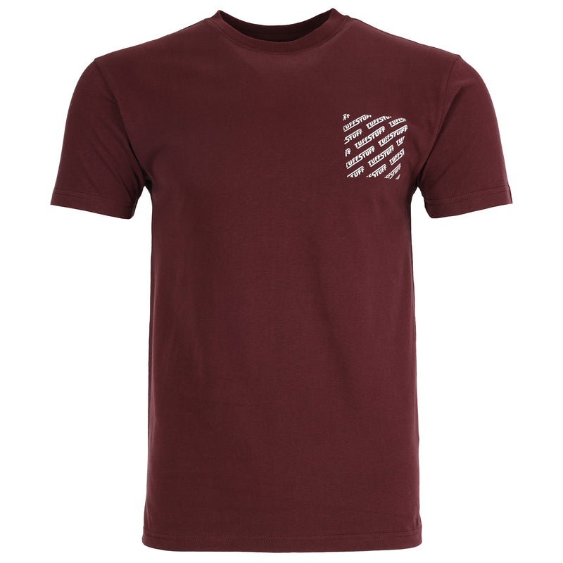 TUFFSTUFF LOGO T-SHIRT BURGUNDY
