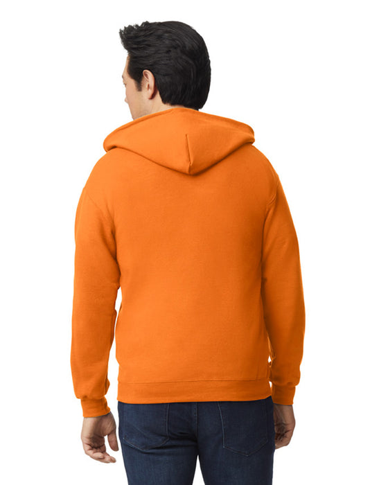 18600 Gildan Heavy Blend Adult Zip Hood Sweat - Safety Orange