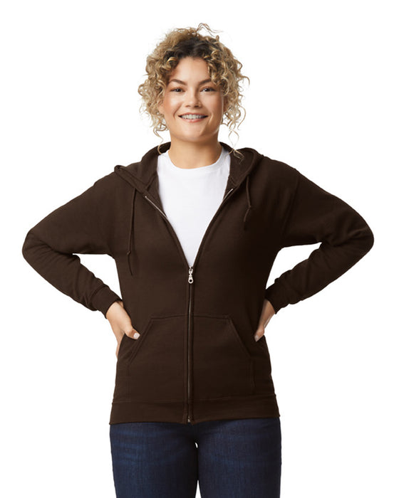 18600 Gildan Heavy Blend Adult Zip Hood Sweat - Black