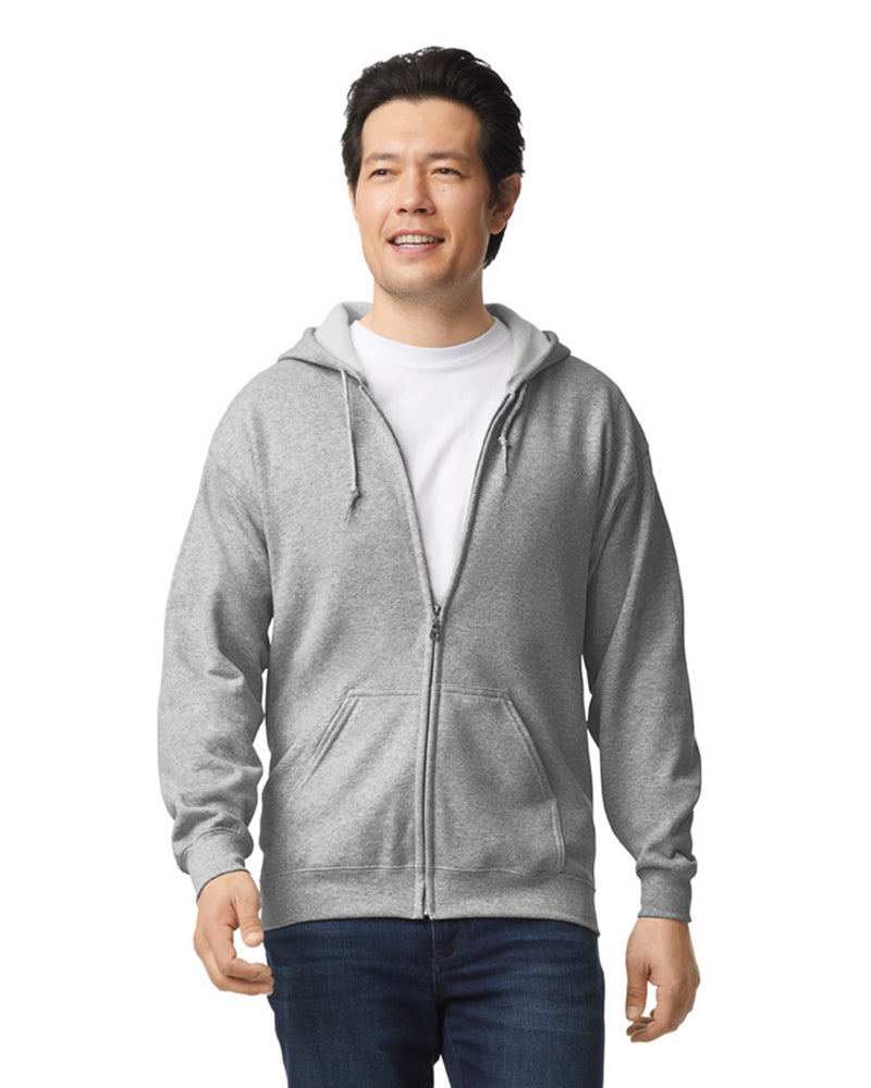 18600 Gildan Heavy Blend Adult Zip Hood Sweat - Sport Grey