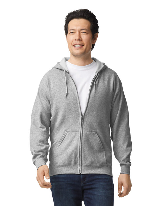 18600 Gildan Heavy Blend Adult Zip Hood Sweat - Sport Grey