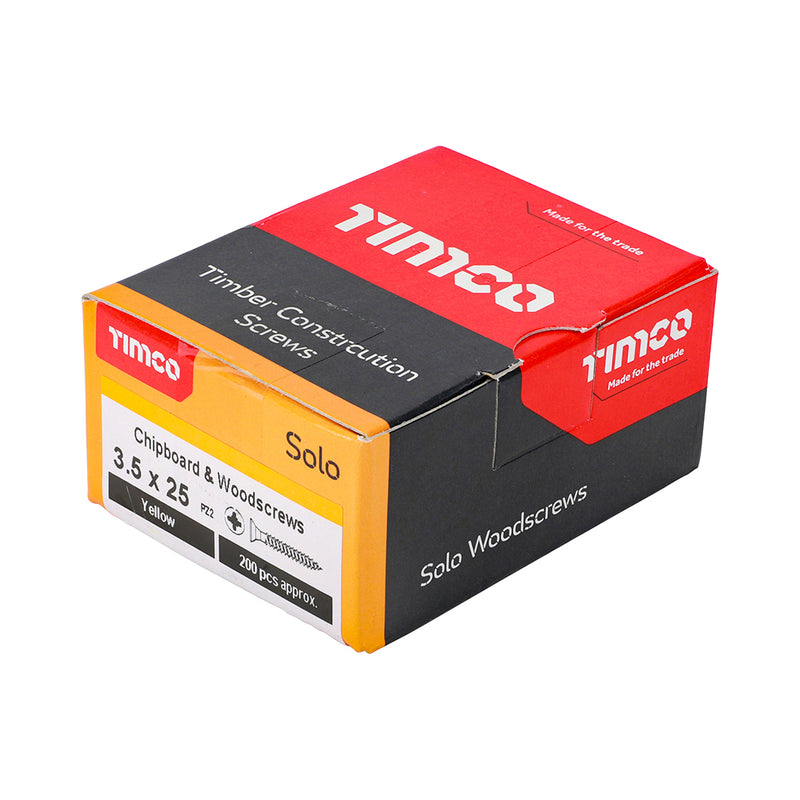 Timco | Solo Woodscrew PZ2 3.5 x 25