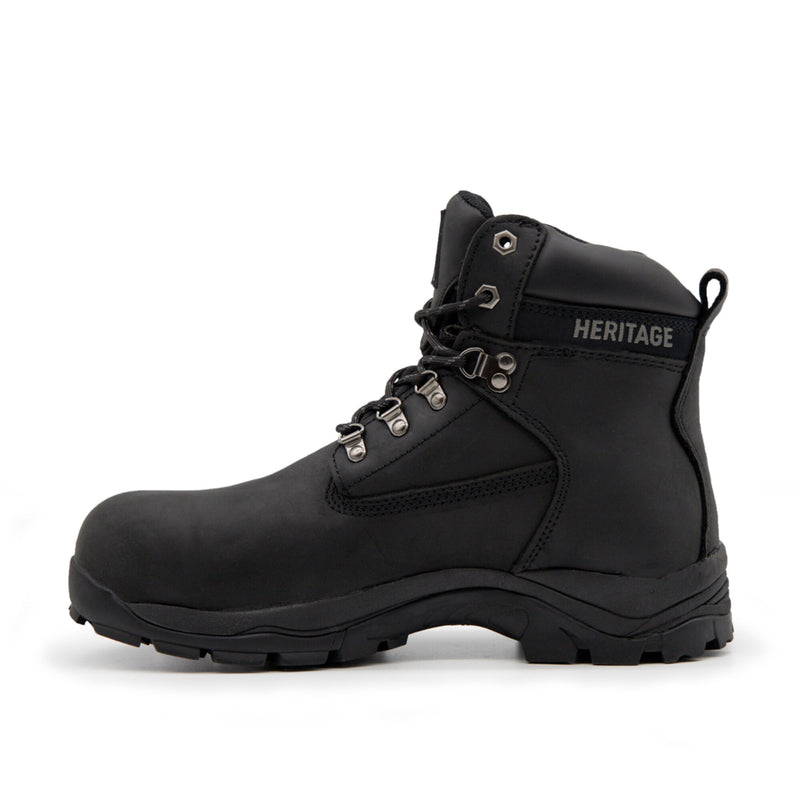 Xpert Heritage Legend Black Waterproof S3 Laced Safety Boot