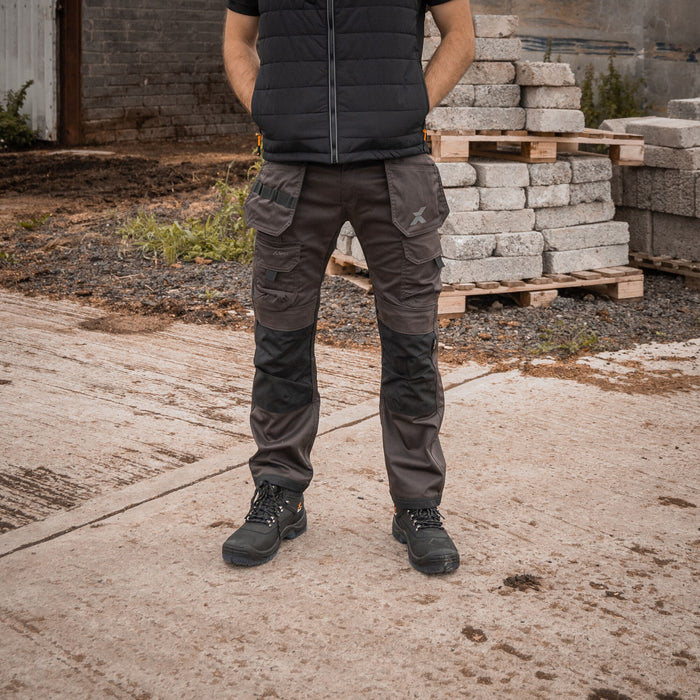 Xpert Pro Stretch+ Work Trouser Grey/Black