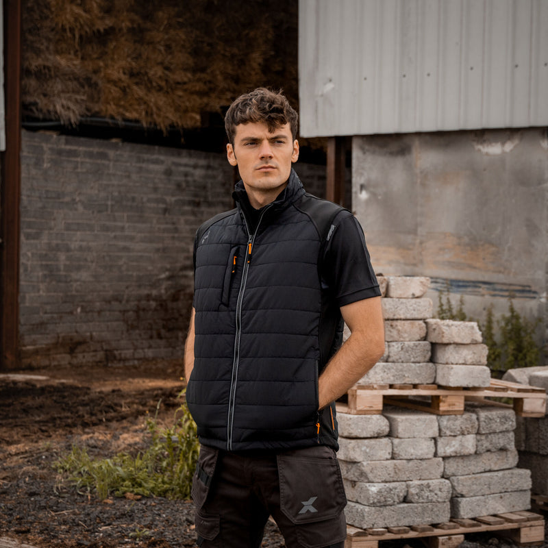 Xpert Pro Rip-Stop Panelled Bodywarmer Black