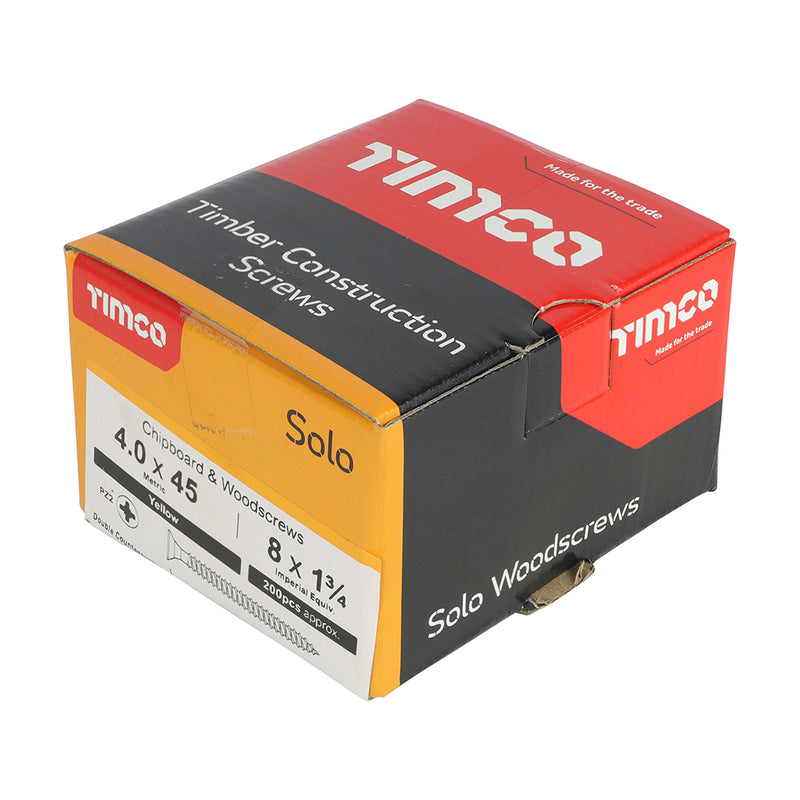 Timco | Solo Woodscrew PZ2 4.0 x 45
