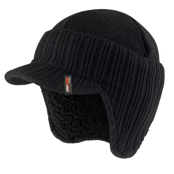 TUFFSTUFF PEAKED BEANIE BLACK