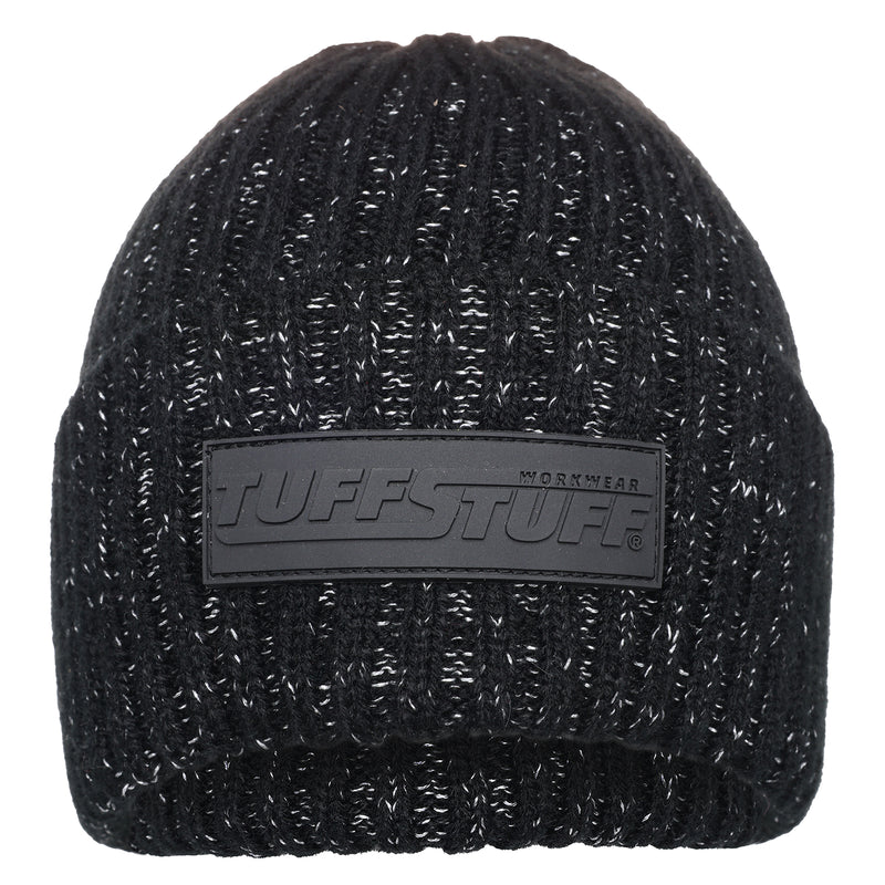TUFFSTUFF LOGO KNIT BEANIE BLACK