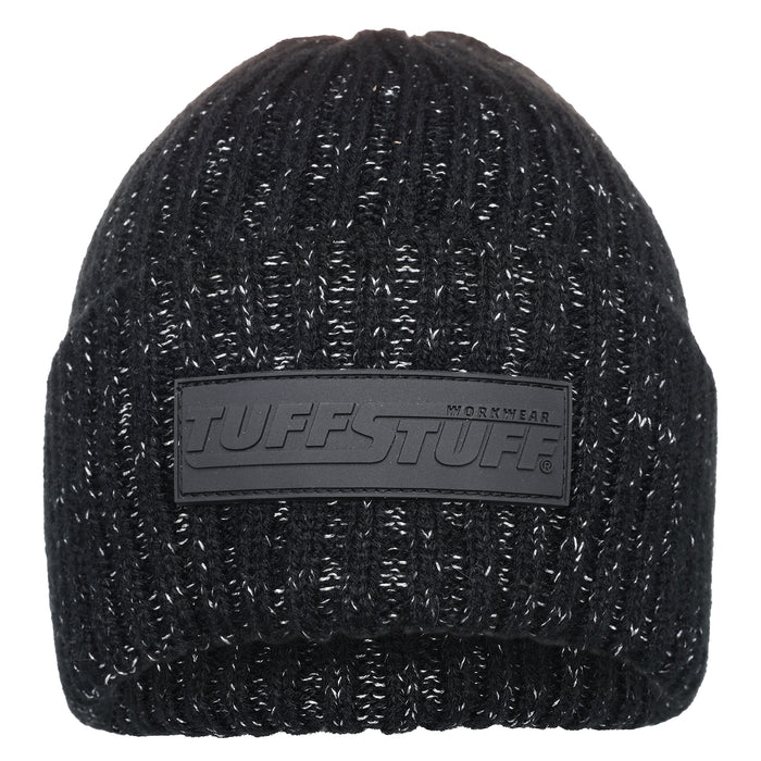 TUFFSTUFF LOGO KNIT BEANIE BLACK
