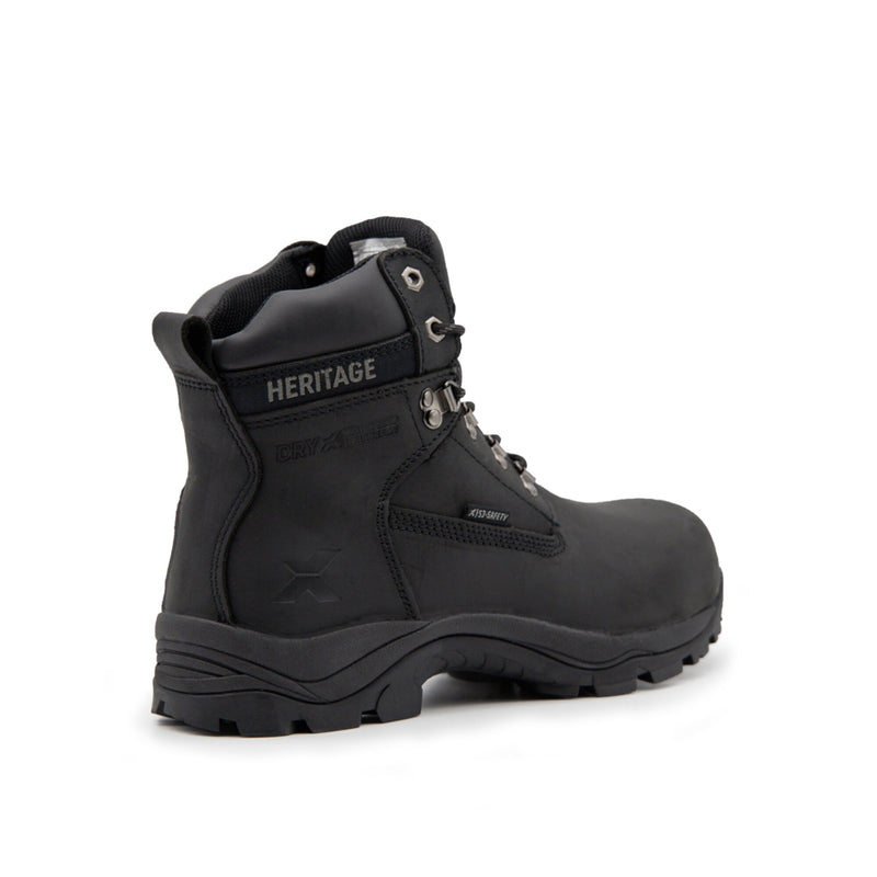 Xpert Heritage Legend Black Waterproof S3 Laced Safety Boot