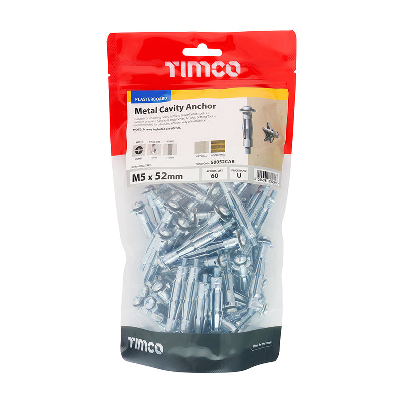 Timco | Cavity Anchor M5 x 52