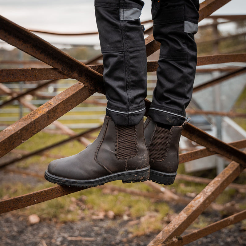 Xpert Heritage Wrangler Junior Dealer Boot Dark Brown