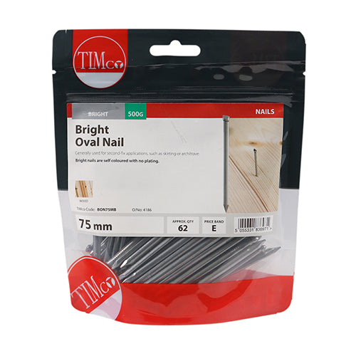 Timco | Oval Nail Bright 75mm