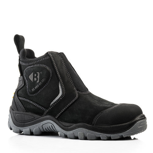 Buckbootz Buckshot  Black Dealer Boot with Ankle Protection BSH014 S3 HRO AN SRC