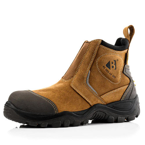 Buckbootz Buckshot Brown Dealer Boot with Ankle Protection BSH014