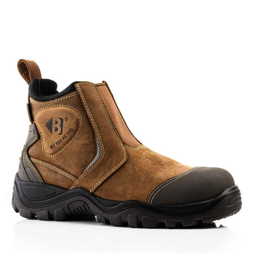 Buckbootz Buckshot Brown Dealer Boot with Ankle Protection BSH014