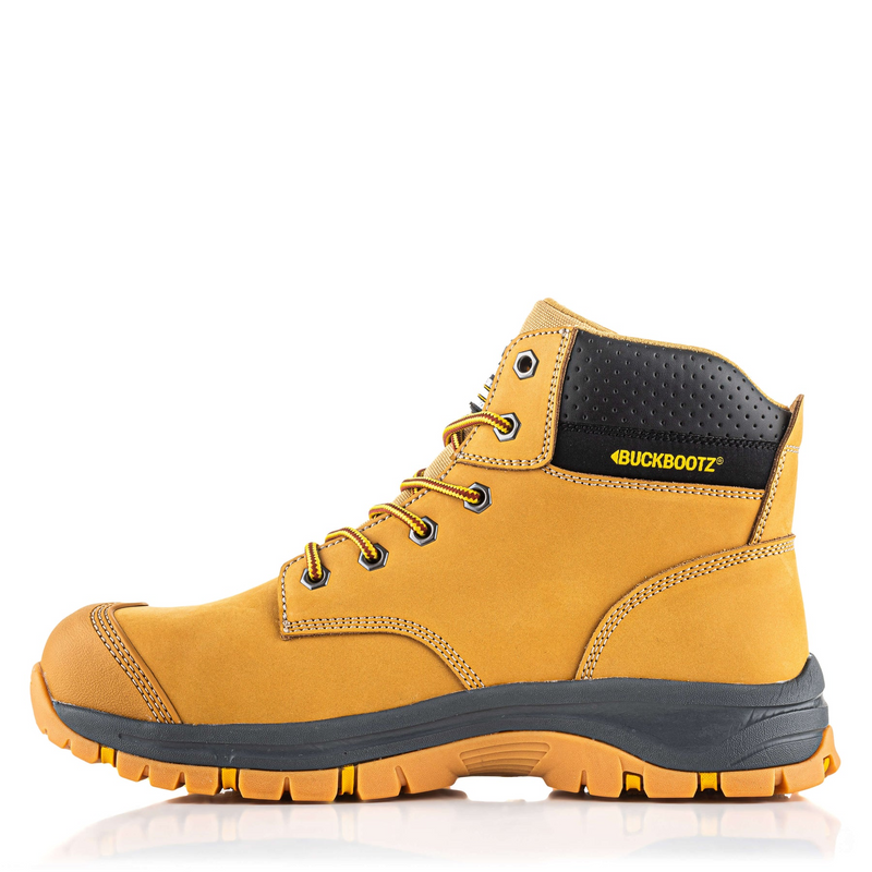 BUCKBOOTZ Wizardz® Leather Safety Lace Boot Honey