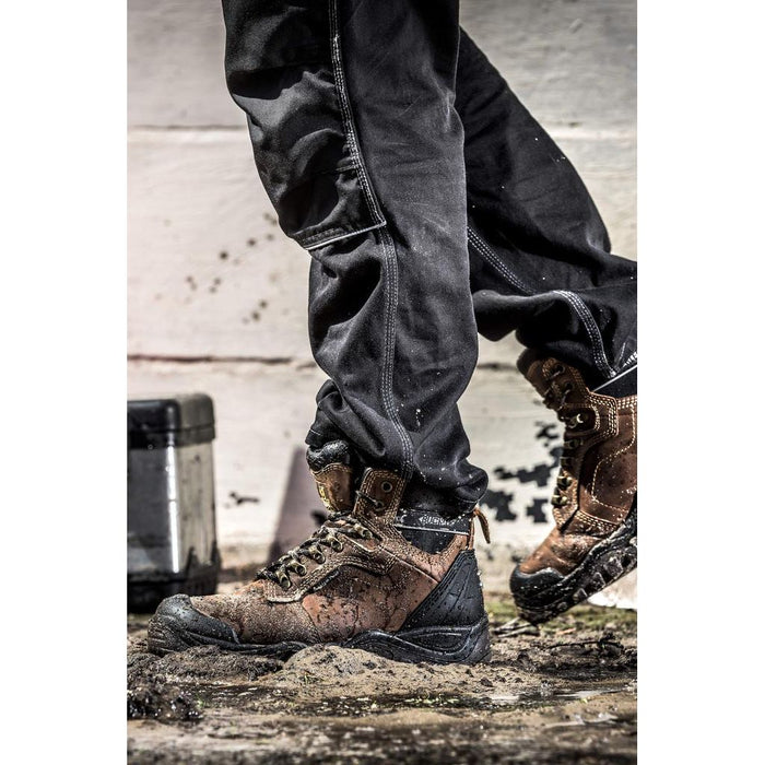 Buckbootz Buckshot Brown Hiker Style Waterproof Safety Lace Boot BSH009