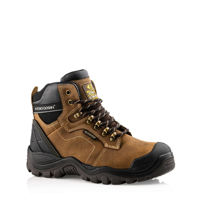 Buckbootz Buckshot Brown Hiker Style Waterproof Safety Lace Boot BSH009