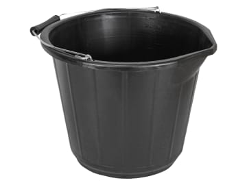 Faithfull | General-Purpose Bucket 14 litre (3 gallon) - Black