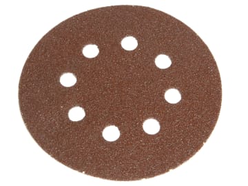 Faithfull | Hook & Loop Sanding Disc DID3 Holed 125mm Medium Fine (Pack 5)