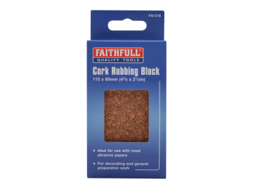 Faithfull | Cork Rubbing Block 115 x 65mm
