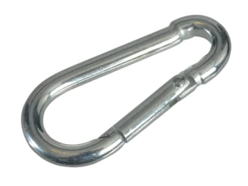 Faithfull | Fire Brigade Snap Hook 4mm Zinc Plated (Pack 4)