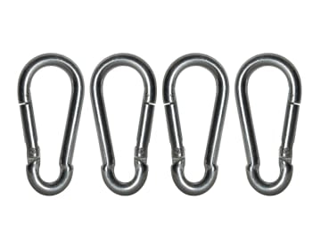 Faithfull | Fire Brigade Snap Hook 6mm Zinc Plated (Pack 4)