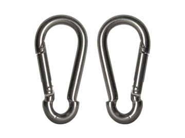 Faithfull | Fire Brigade Snap Hook Stainless Steel 6mm (Pack 2)