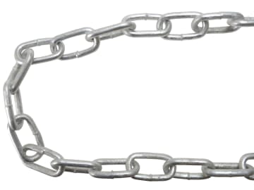 Faithfull | Galvanised Chain Link 8mm x 10m Reel - Max. Load 450kg