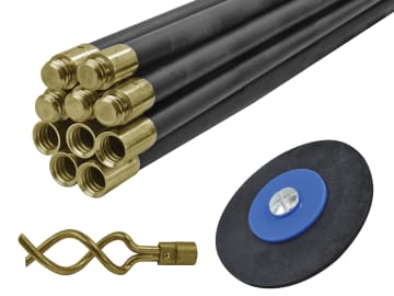 Faithful | Universal Drain Clean Set (10 x Rods Plunger & Worm)