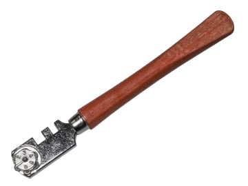 Faithfull | Six Wheel Glasscutter Tungsten Carbide - Wood Handle