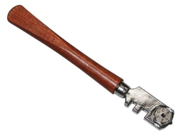 Faithfull | Six Wheel Glasscutter Tungsten Carbide - Wood Handle