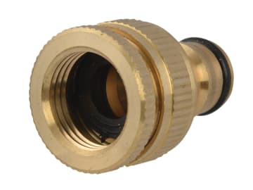 Faithfull | Brass Dual Tap Connector 12.5-19mm (1/2 - 3/4in)
