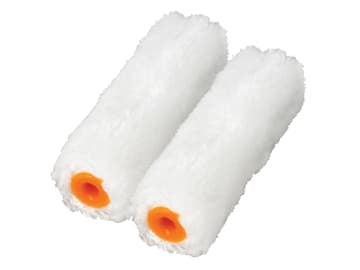 Faithfull | Medium Pile Mini Roller Refills 100mm (4in) Pack of 2