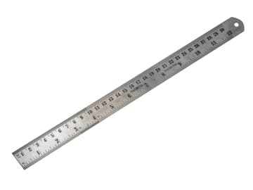 Faithfull | Steel Rule 300mm / 12in x 25mm